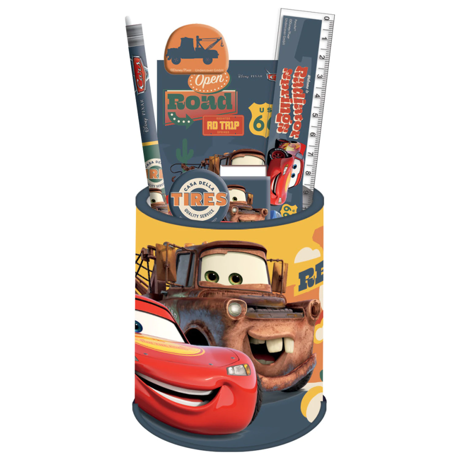 Disney Cars Road Set papetarie 7 piese poza produsului