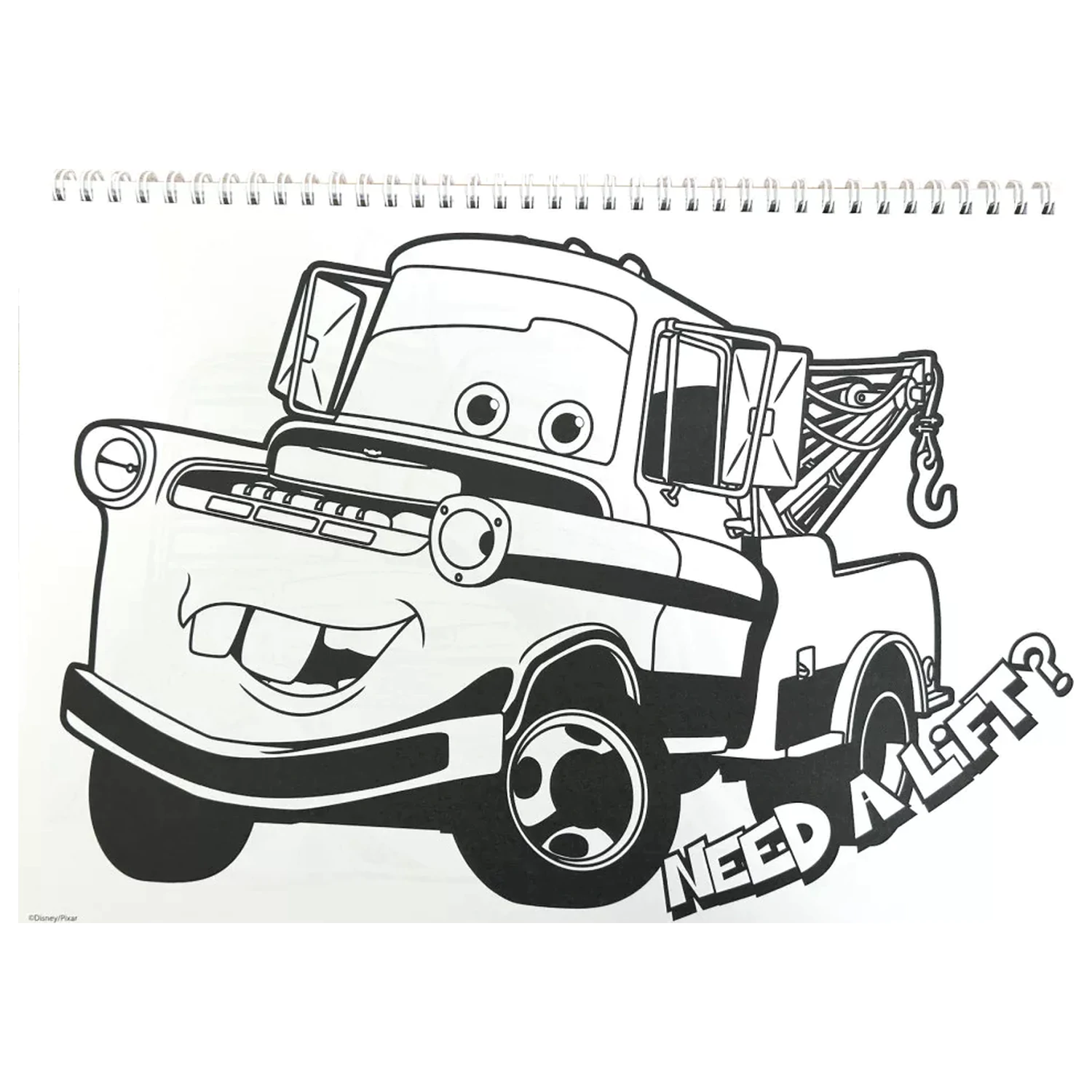 Disney Cars Roaring A/4 Bloc de desen spiralat cu 40 de coli si autocolante poza produsului