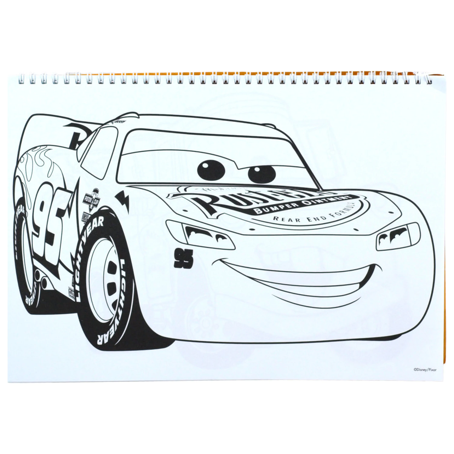 Disney Cars Vroom Caiet de schițe spiralat A/4, 40 de foi, cu autocolante poza produsului