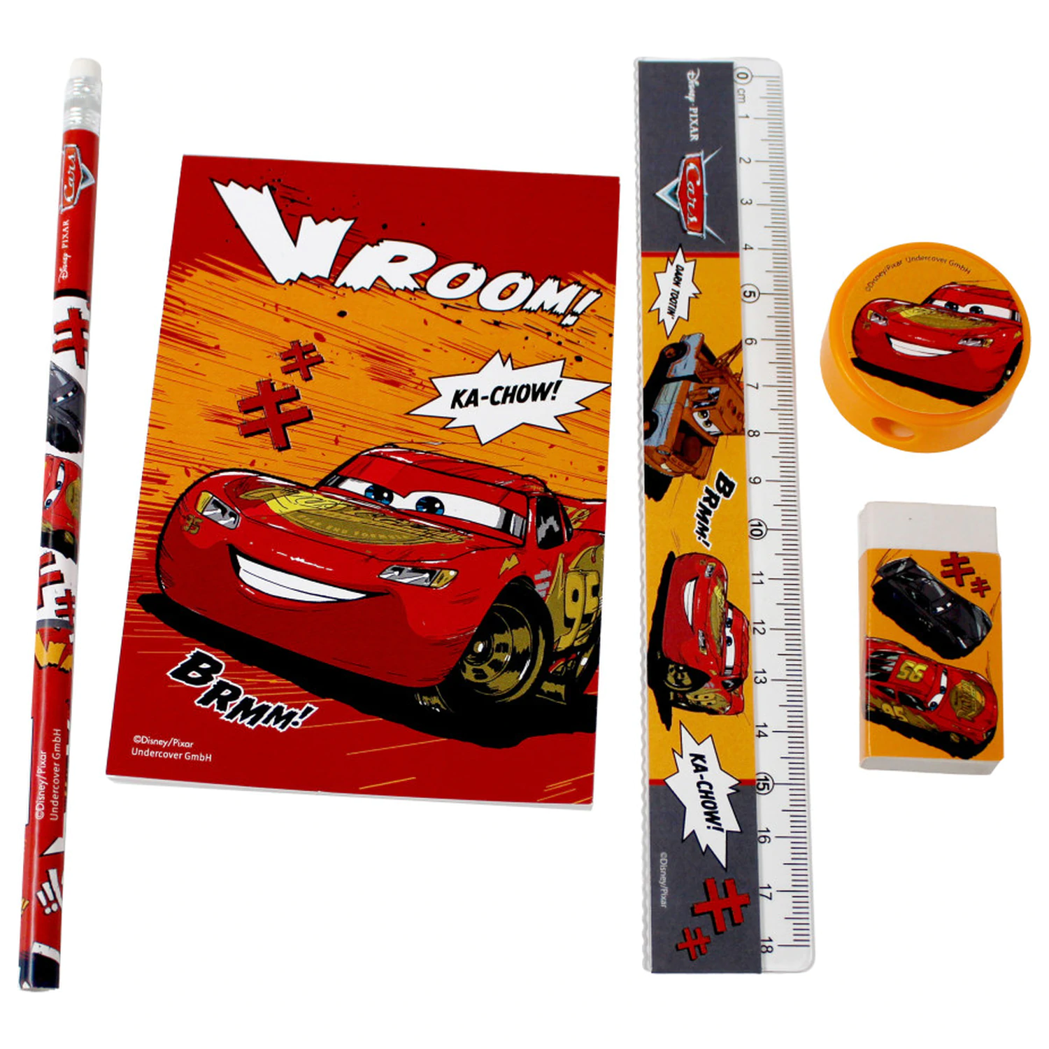 Disney Cars Vroom Set papetarie 5 bucati poza produsului