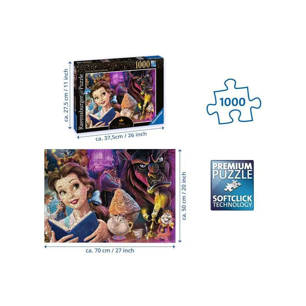 Puzzle Disney Villainous Belle, Disney Princess (1000 piese) poza produsului