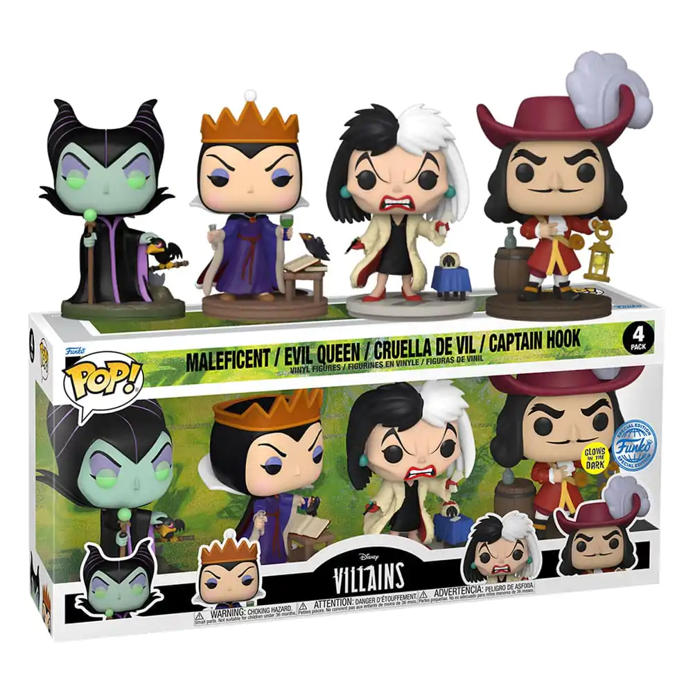 Disney Villains Funko POP! Movies Figurina de vinil 4-Pack Villains (GW)(EMEA) 9 cm poza produsului