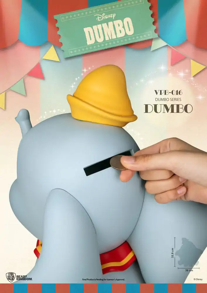 Disney Piggy Vinyl Bancă Funcțională Dumbo 34 cm poza produsului