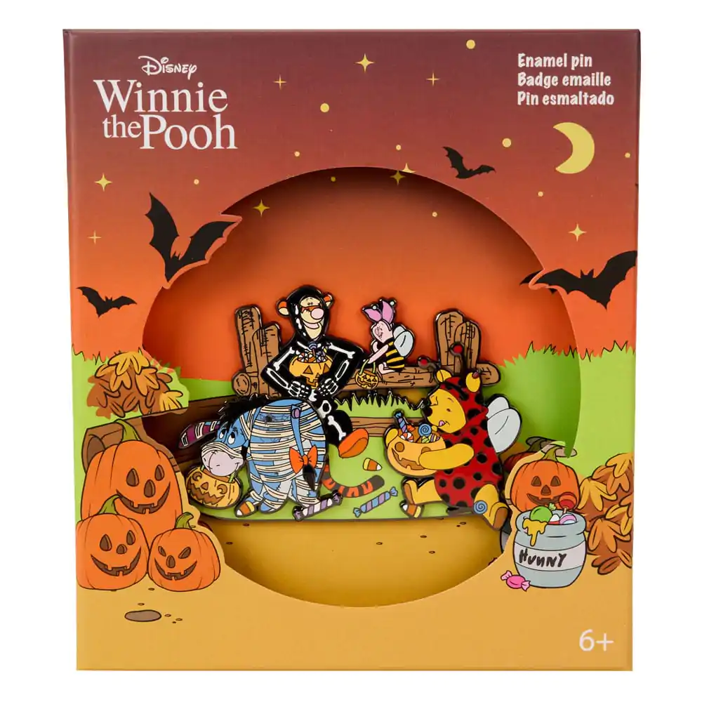 Disney by Loungefly Pin Emailat Winnie the Pooh Trick R Treat Moving Ediție Limitată 8 cm poza produsului