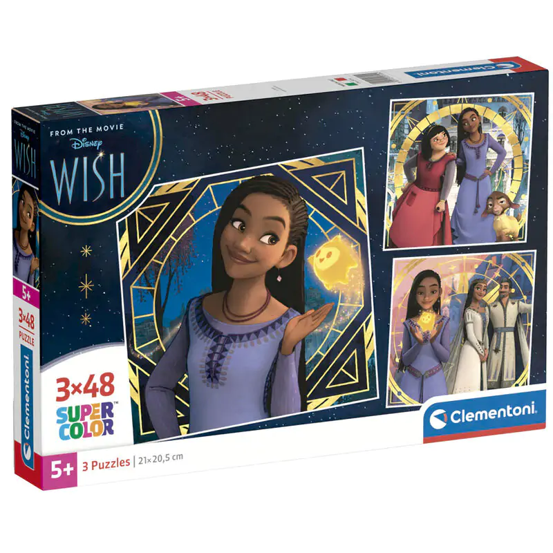 Disney Wish puzzle 3x48 piese poza produsului