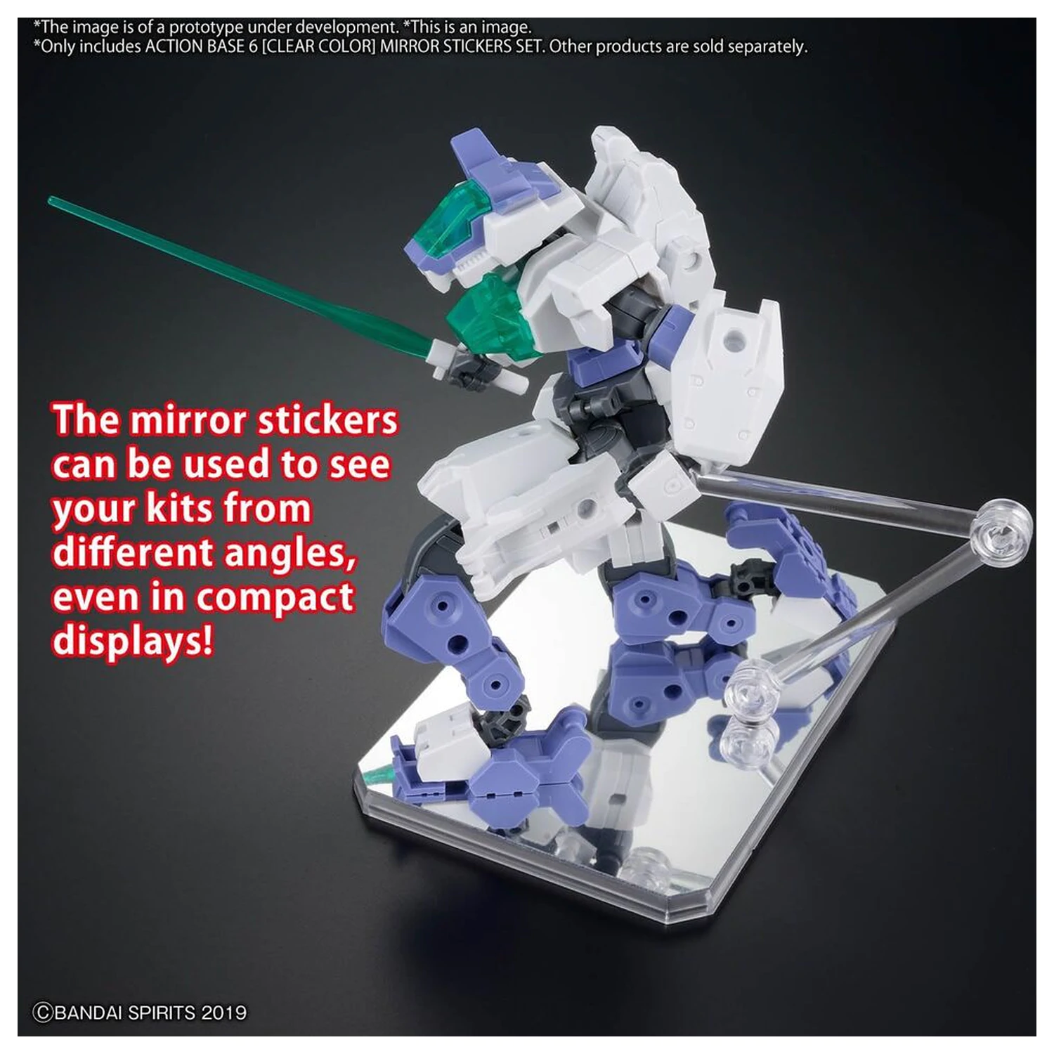 Stand de afisare Action Base 6 Clear cu autocolante tip oglinda poza produsului