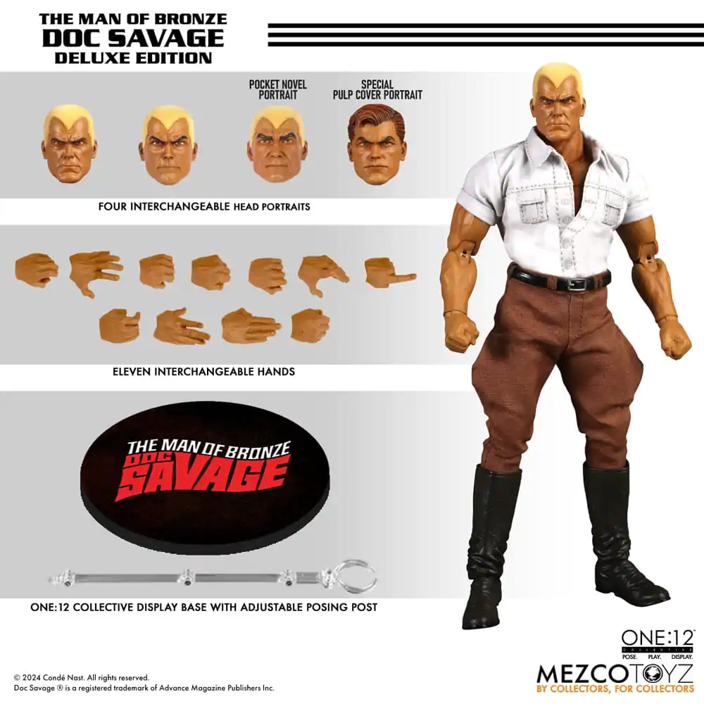 Figurină de Acțiune Doc Savage 1/12 Doc Savage Ediție Deluxe 18 cm poza produsului