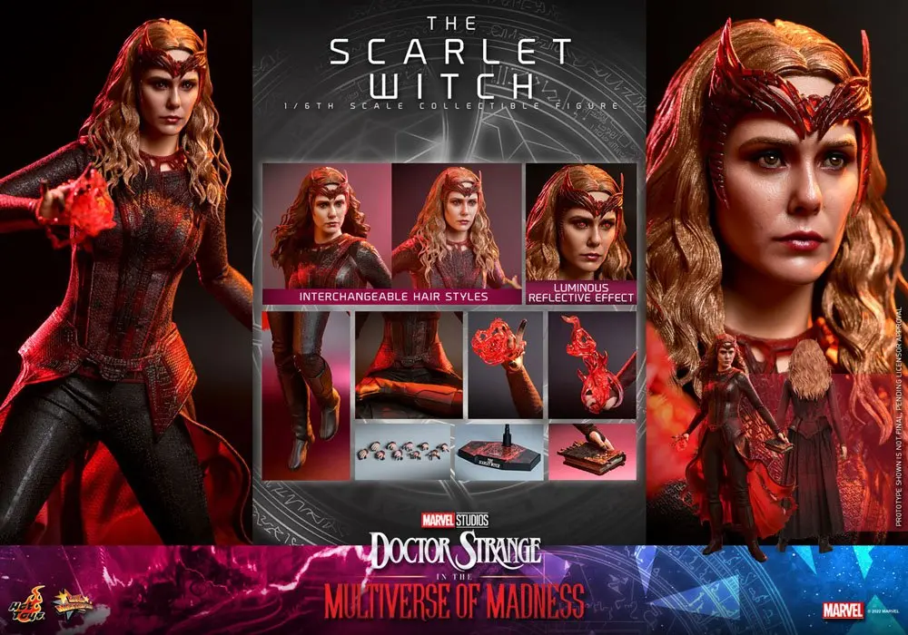 Doctor Strange in the Multiverse of Madness Movie Figurina de acțiune Masterpiece 1/6 The Scarlet Witch 28 cm poza produsului