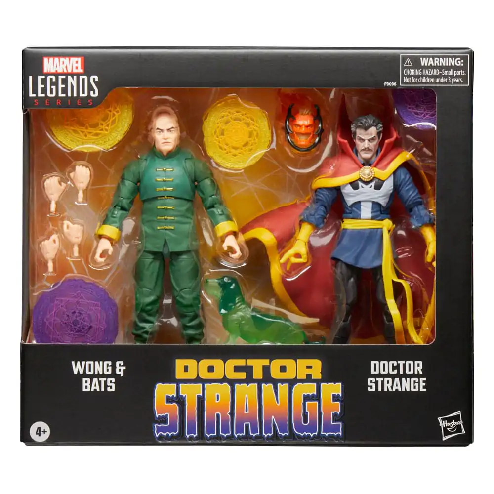 Doctor Strange Marvel Legends Figurina de Actiune Pachet de 3 Doctor Strange, Wong si Bats 15 cm poza produsului