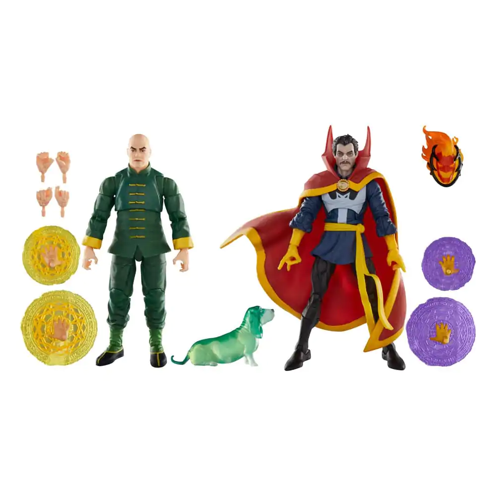 Doctor Strange Marvel Legends Figurina de Actiune Pachet de 3 Doctor Strange, Wong si Bats 15 cm poza produsului