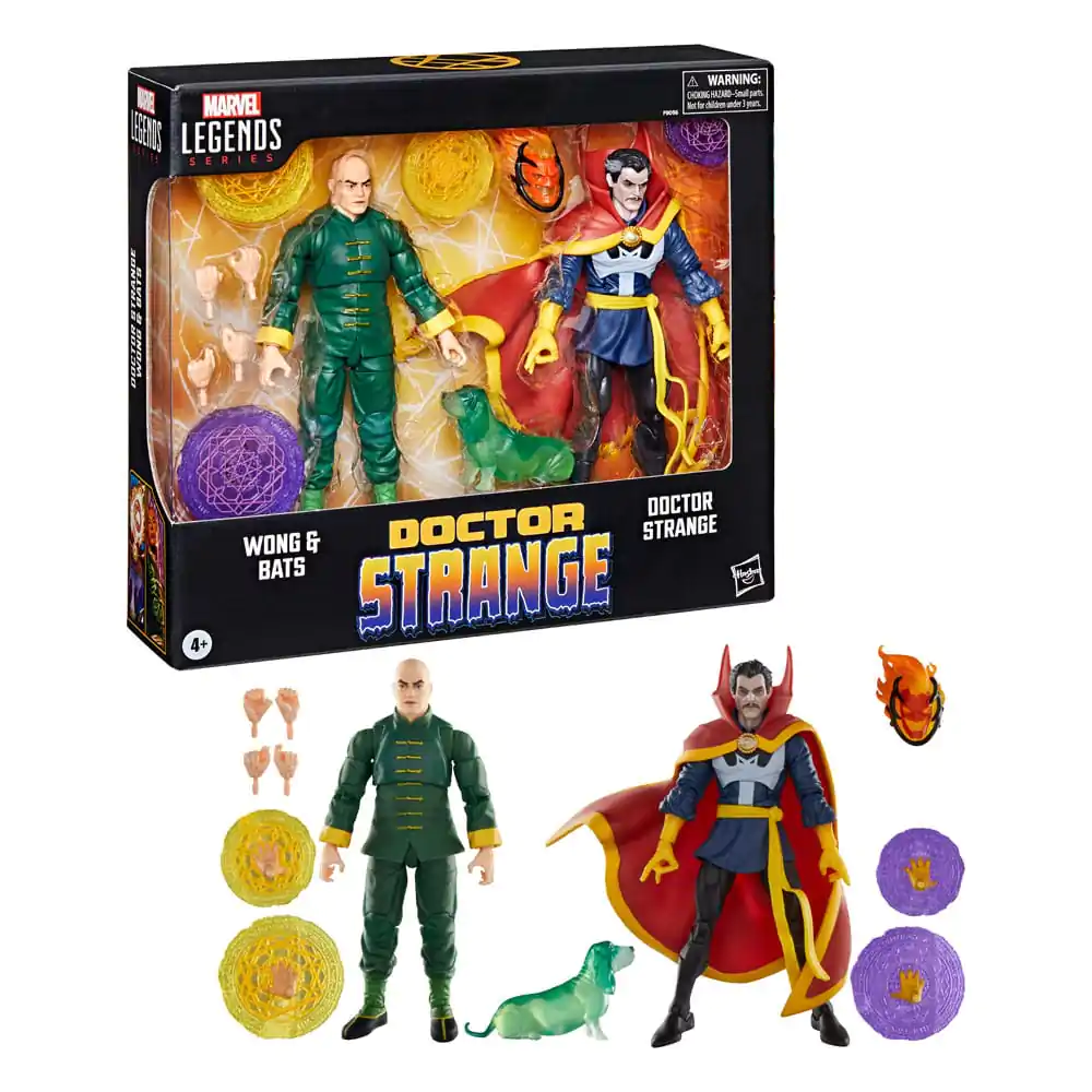 Doctor Strange Marvel Legends Figurina de Actiune Pachet de 3 Doctor Strange, Wong si Bats 15 cm poza produsului