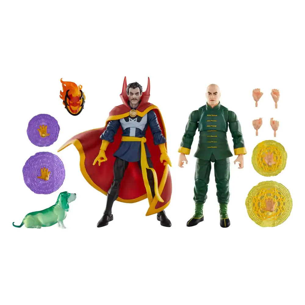 Doctor Strange Marvel Legends Figurina de Actiune Pachet de 3 Doctor Strange, Wong si Bats 15 cm poza produsului