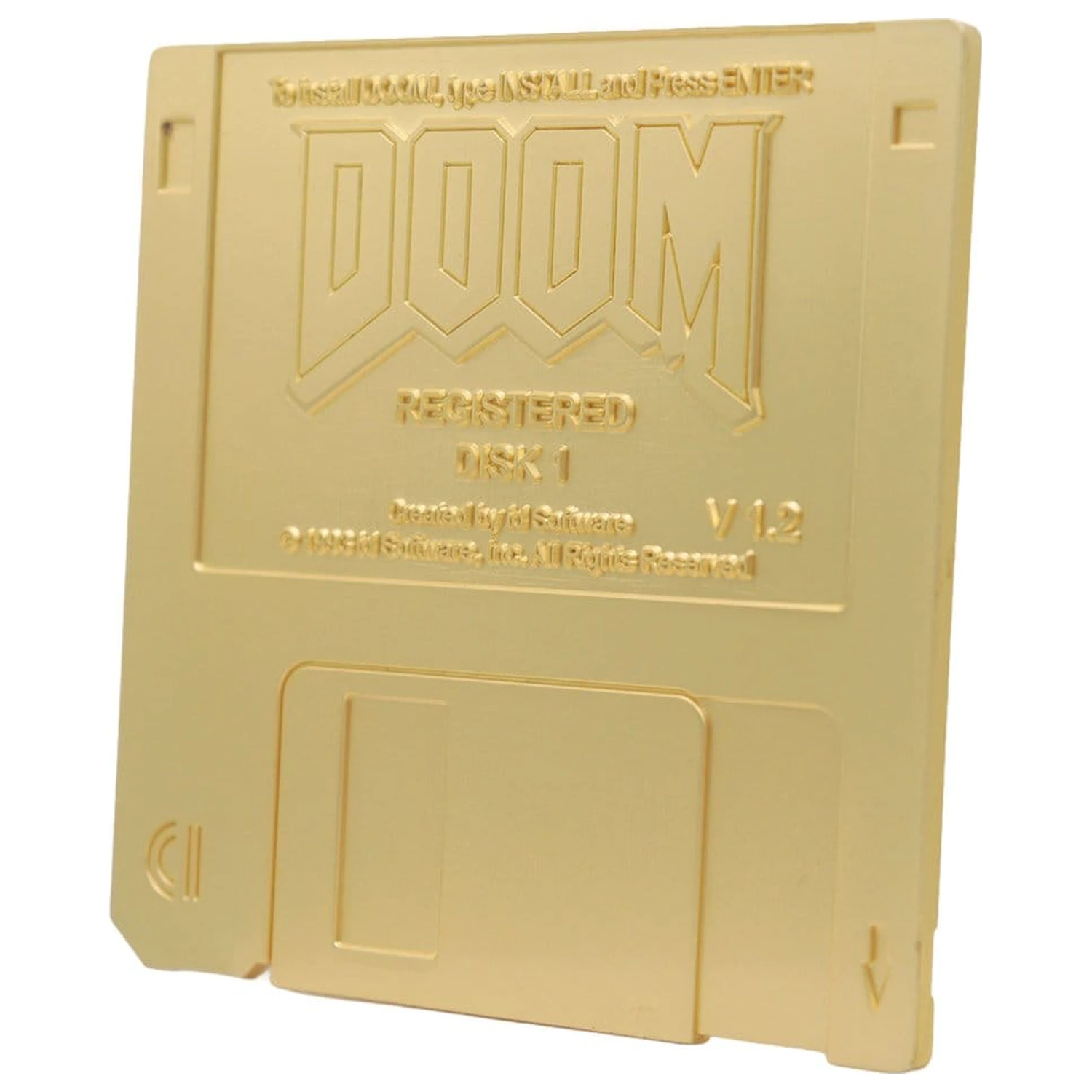 Doom Replik Floppy Disk Gold Plated Ediție Limitată poza produsului