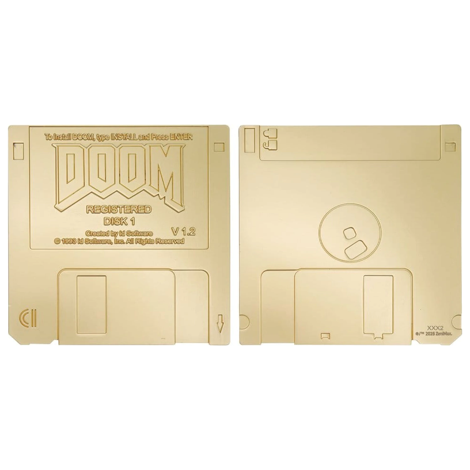 Doom Replik Floppy Disk Gold Plated Ediție Limitată poza produsului