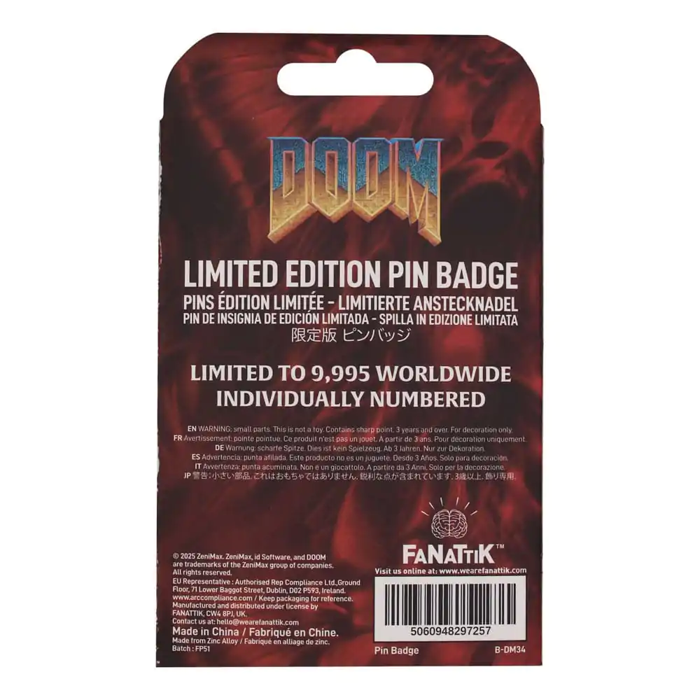 Doom Pin Badge Floppy Disk Limited EditionDoom Insignă Pin Dischetă Ediție Limitată poza produsului