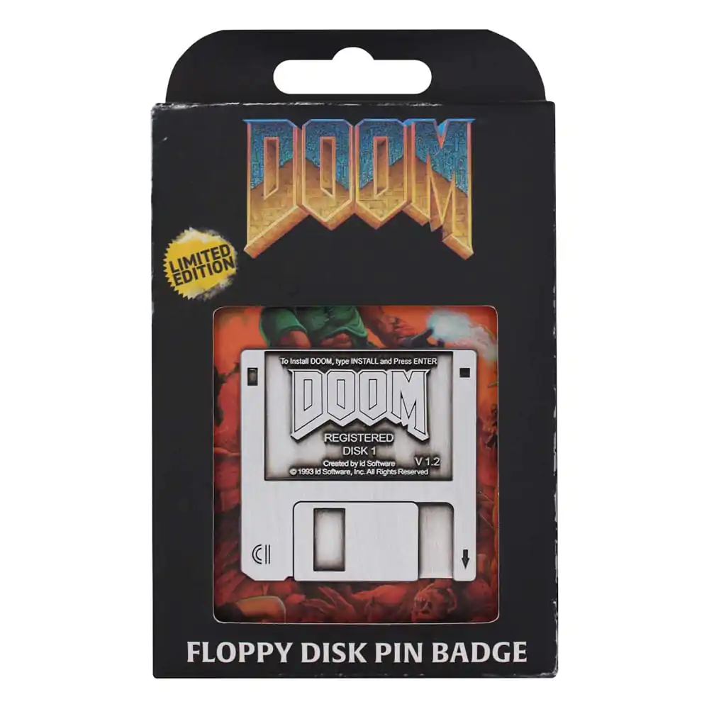 Doom Pin Badge Floppy Disk Limited EditionDoom Insignă Pin Dischetă Ediție Limitată poza produsului