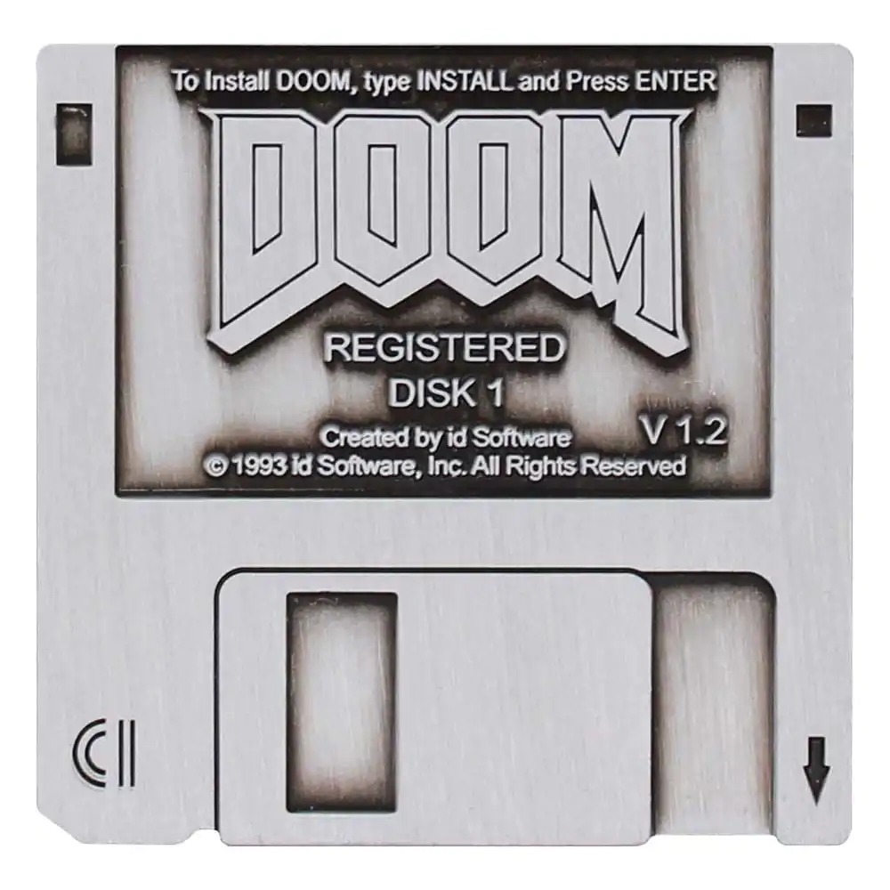 Doom Pin Badge Floppy Disk Limited EditionDoom Insignă Pin Dischetă Ediție Limitată poza produsului