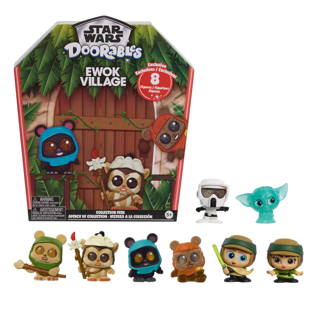 Doorables Star Wars Ewok Collection Peek pack 8 figurine poza produsului