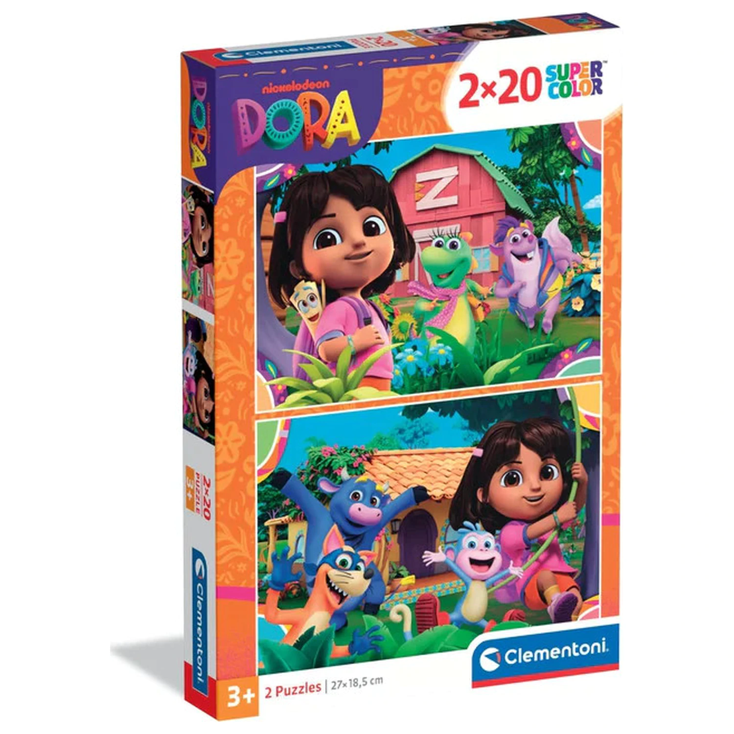 Dora the Explorer Garden 2x20 piese Puzzle poza produsului
