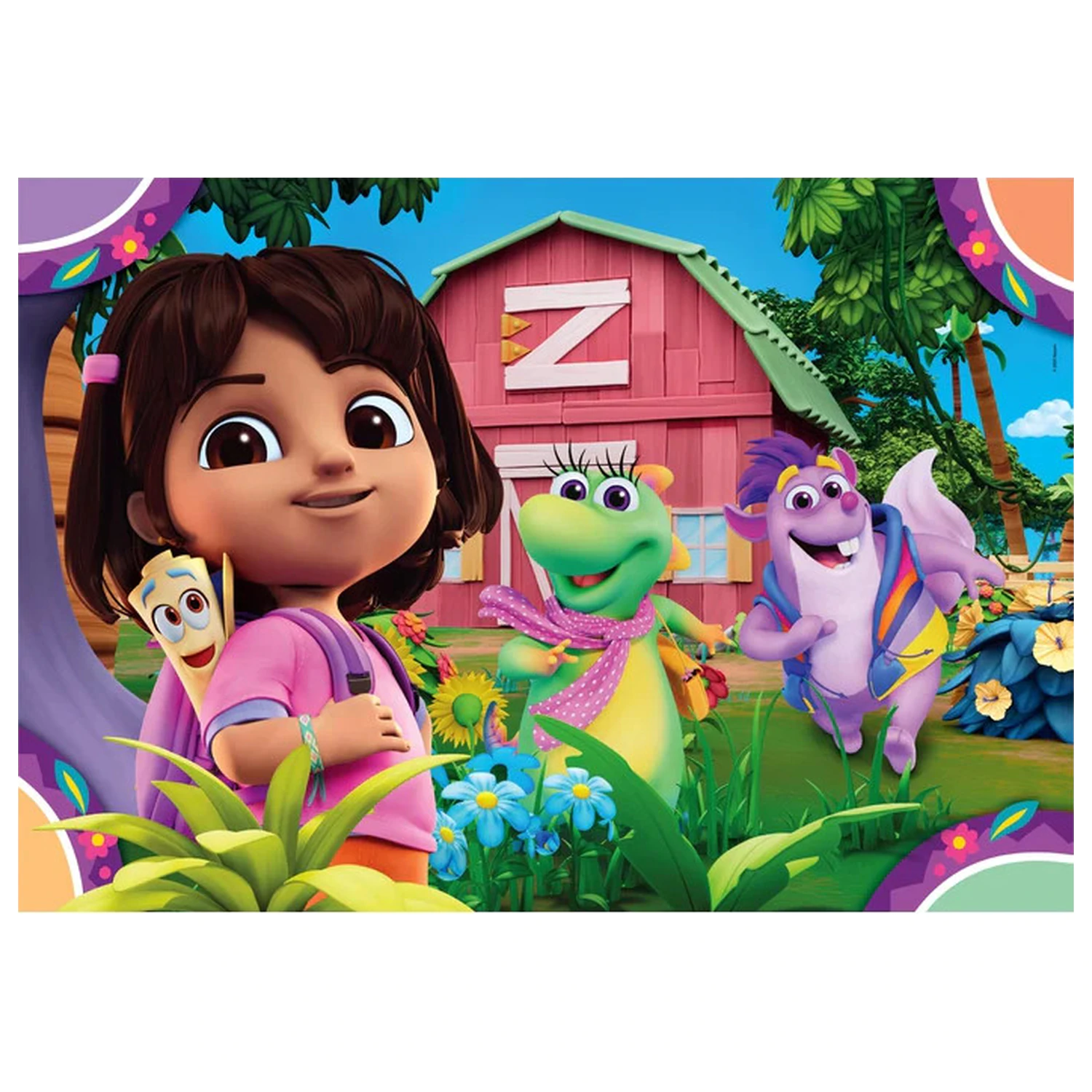 Dora the Explorer Garden 2x20 piese Puzzle poza produsului