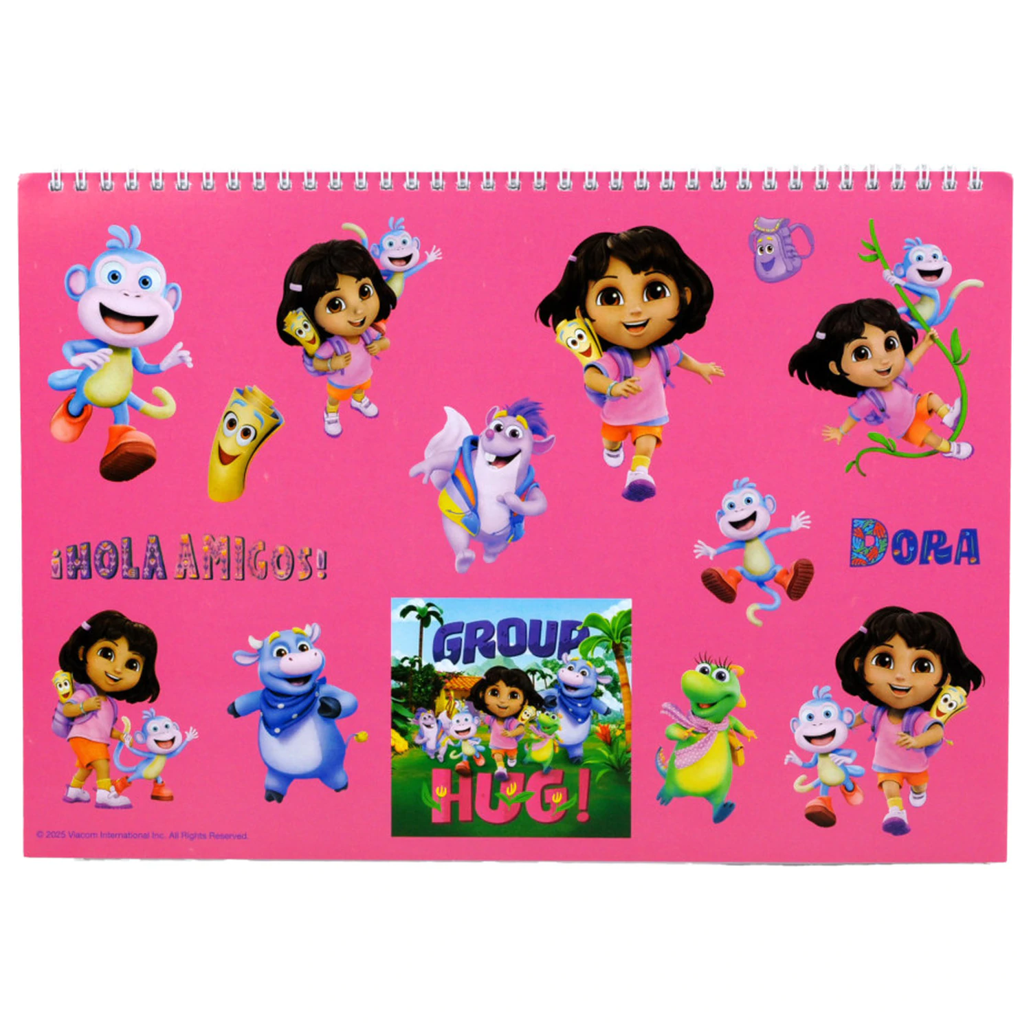 Dora the Explorer Jungle A/4 Bloc de desen spiralat cu 40 de stickere poza produsului