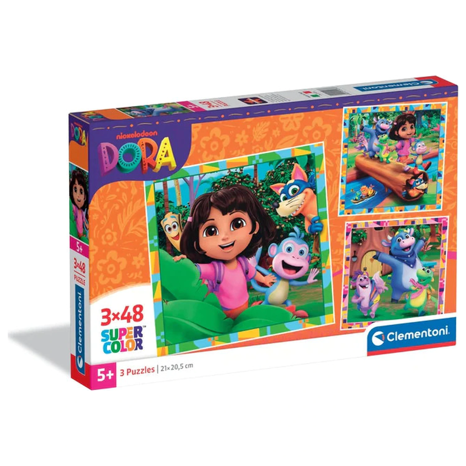 Dora the Explorer Jungle Quest 3x48 Piese Puzzle poza produsului