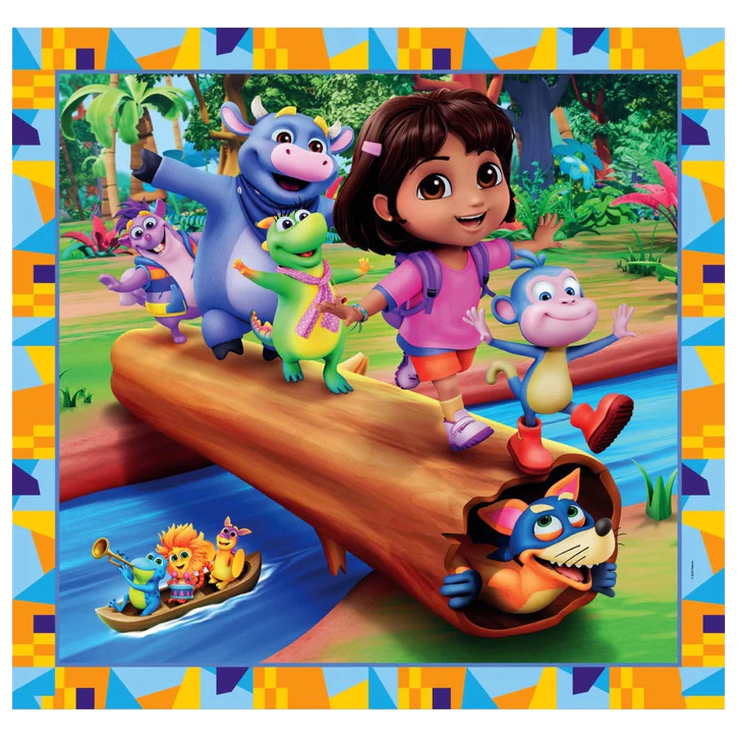 Dora the Explorer Jungle Quest 3x48 Piese Puzzle poza produsului