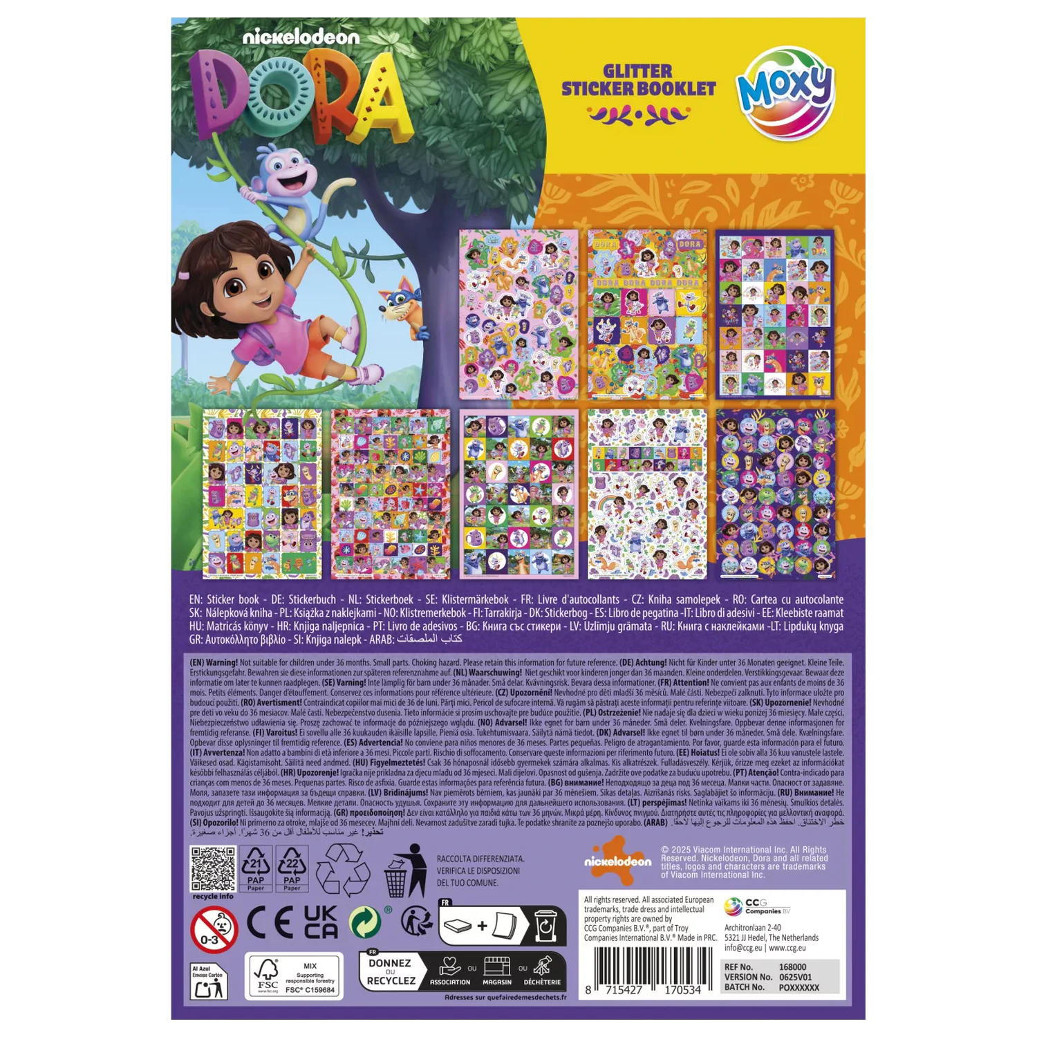 Dora the Explorer Sweet Sticker Pack 8 coli poza produsului