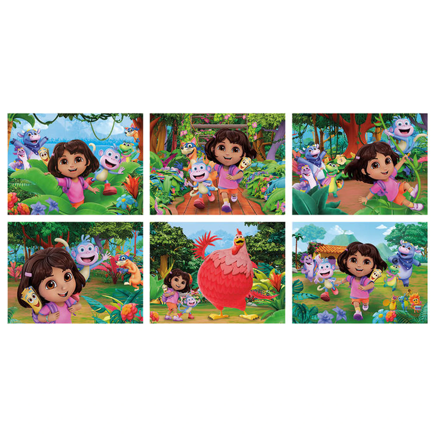 Dora the Explorer cub puzzle 12 piese poza produsului