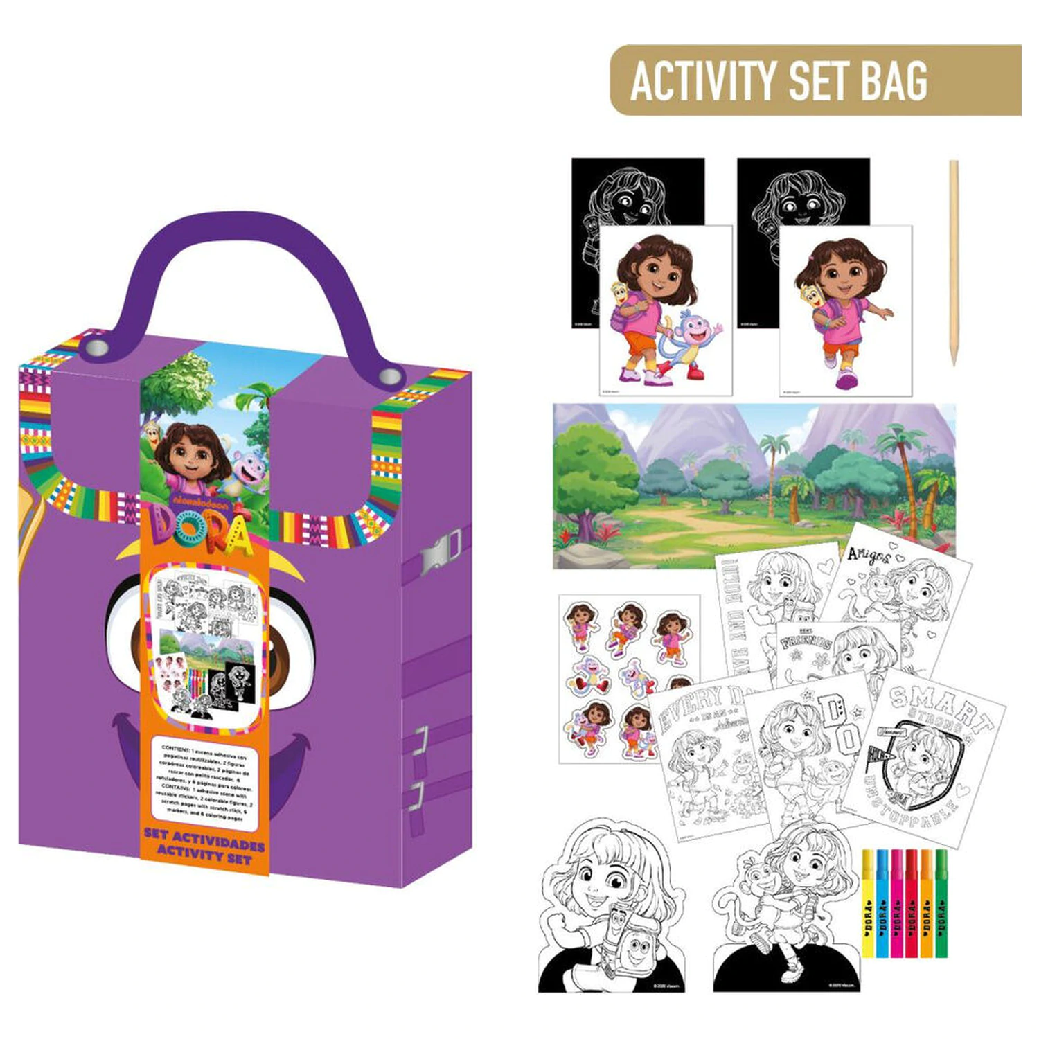 Dora the Explorer set rucsac de colorat poza produsului