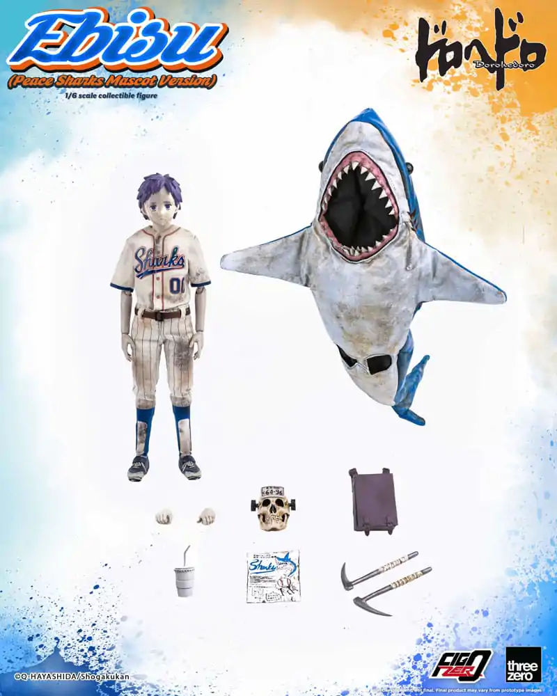 Dorohedoro FigZero Figurina de Acțiune 1/6 Ebisu Peace Sharks Mascot Ver. 24 cm poza produsului