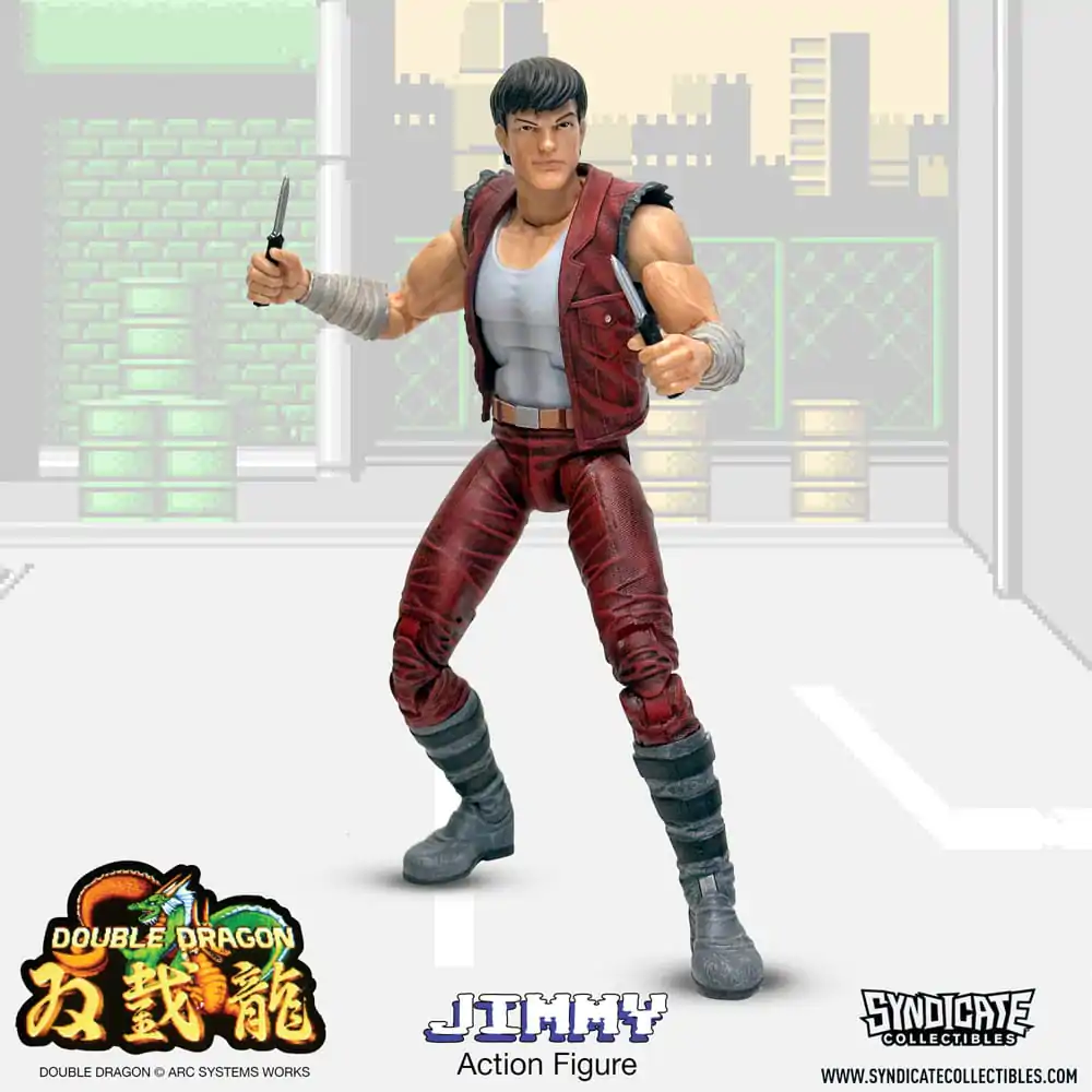 Figurină de acțiune Double Dragon Deluxe 1/12 Jimmy 18 cm poza produsului