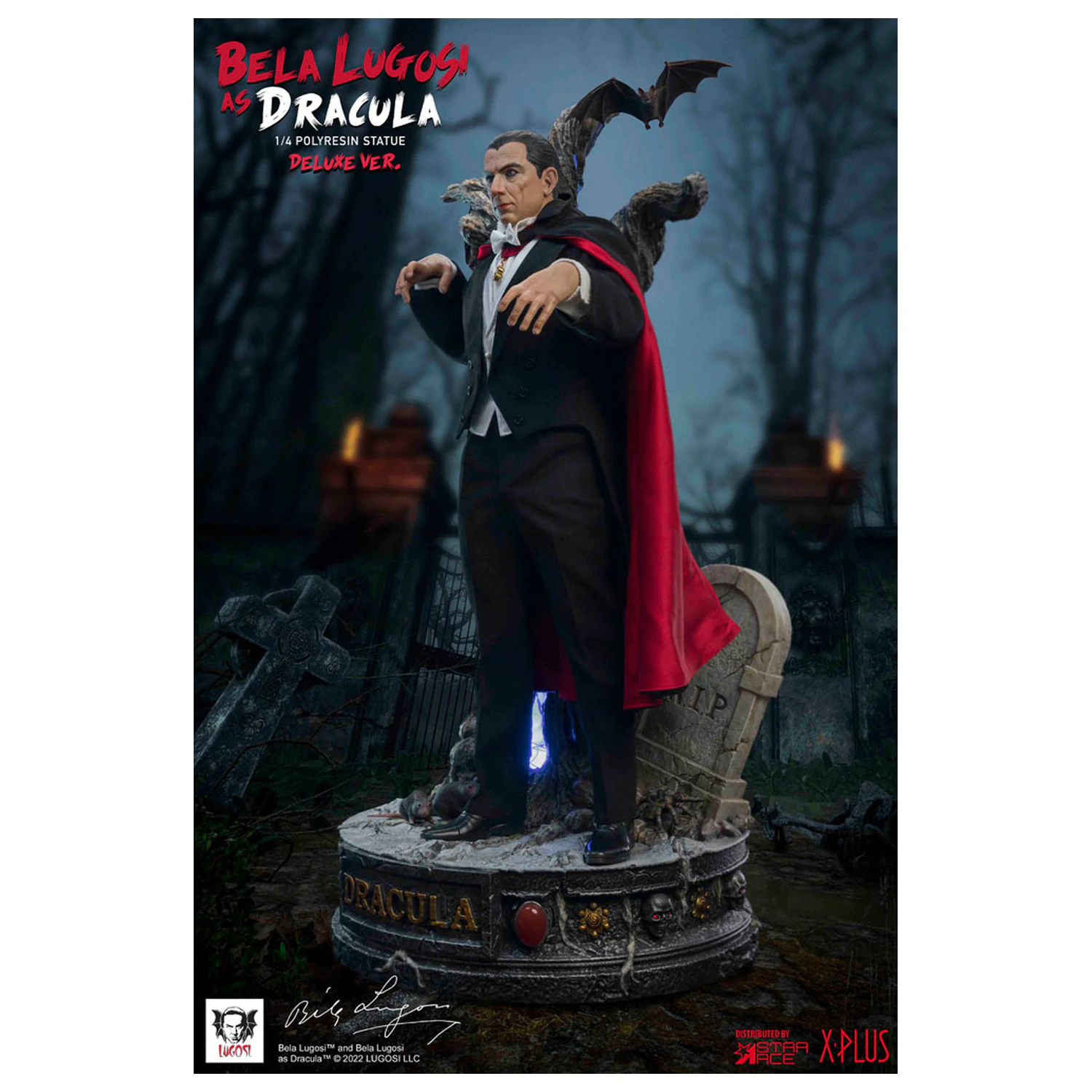 Dracula (1931) Superb Scale Statuie 1/4 Bela Lugosi as Dracula Deluxe Versiune 60 centimetri poza produsului