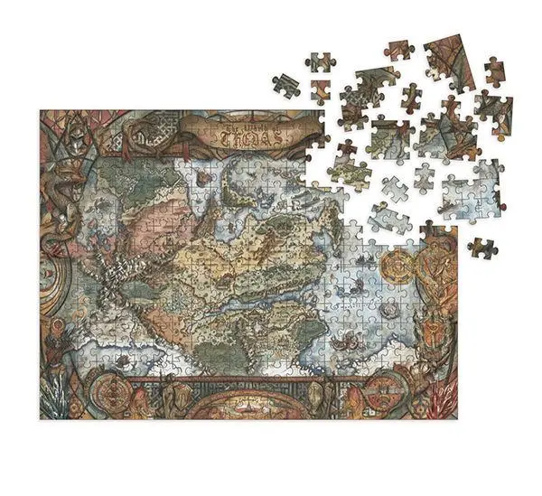 Dragon Age Puzzle tip Jigsaw Hartă World of Thedas (1000 piese) poza produsului