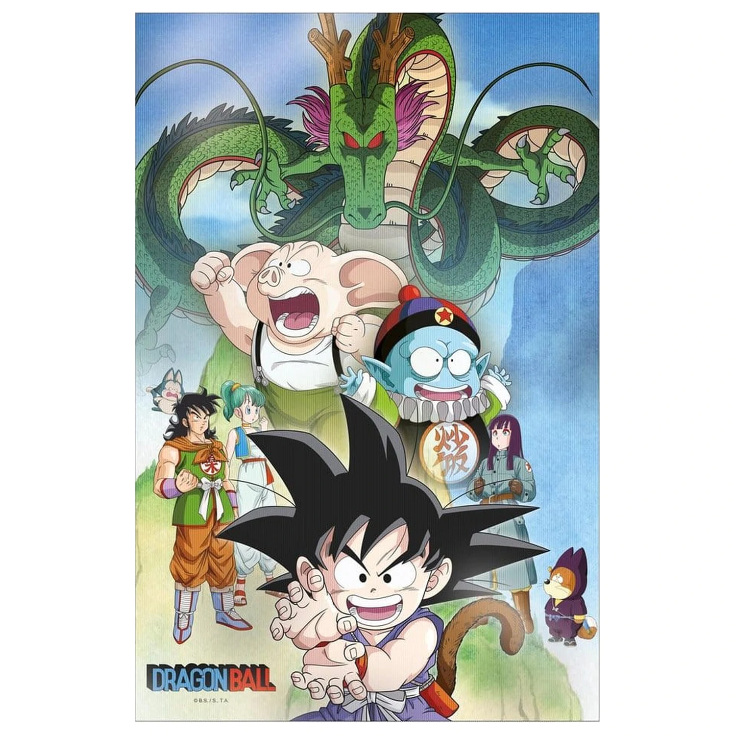 Dragon Ball 3D Poster Shenron & Heroes 38 x 58 cm poza produsului