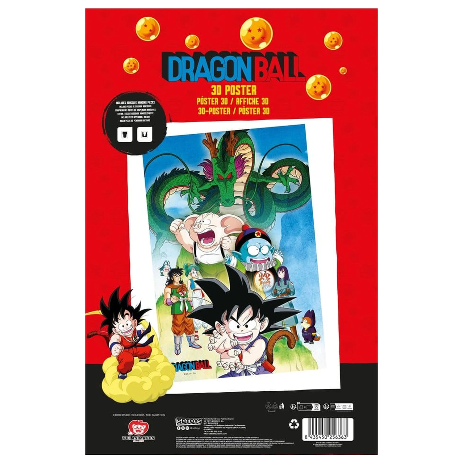 Dragon Ball 3D Poster Shenron & Heroes 38 x 58 cm poza produsului