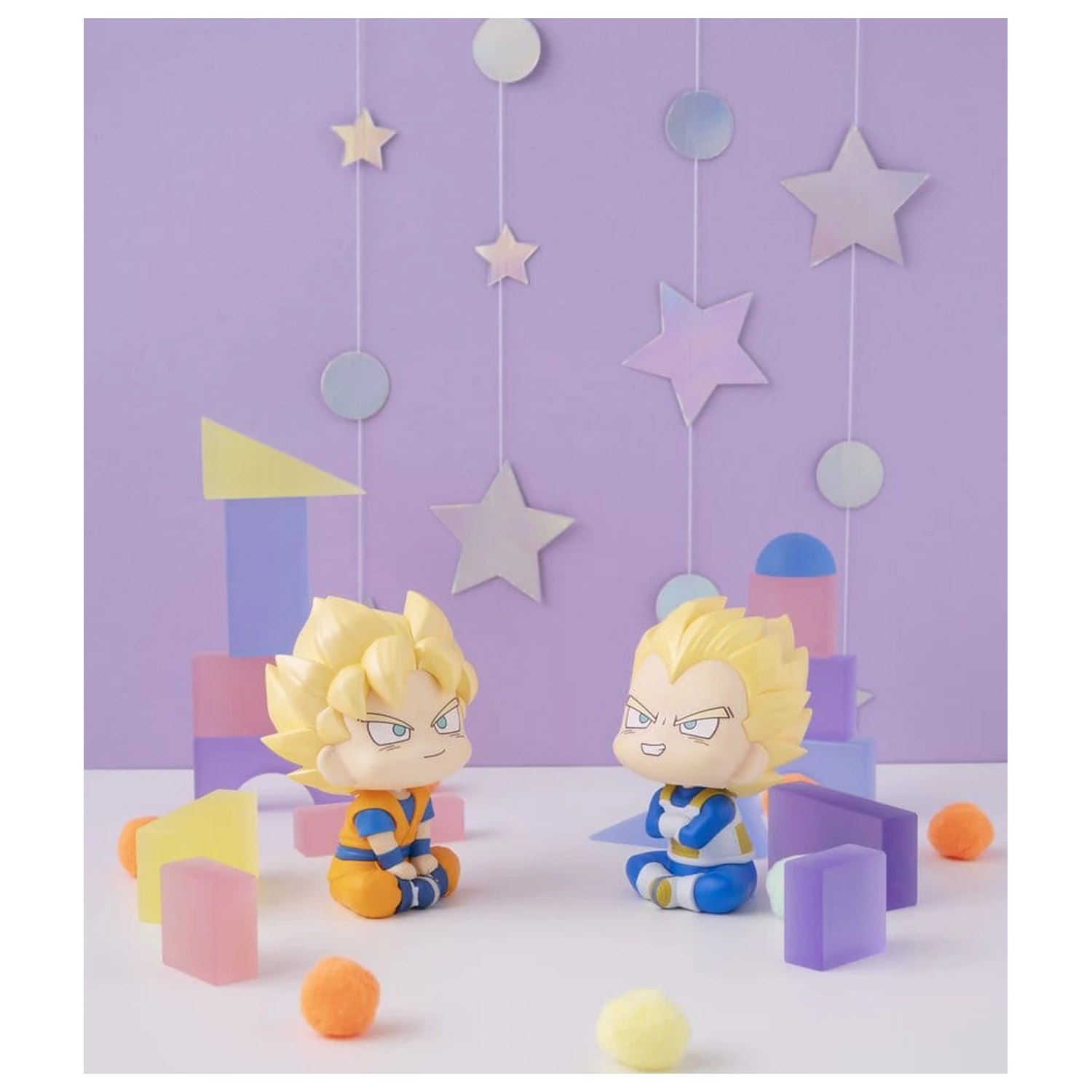 Dragon Ball DAIMA Look Up figurine PVC pachet de 2 Super Saiyan Son Goku (mini) & Super Saiyan Vegeta (mini) 11 cm (cu cadou) poza produsului
