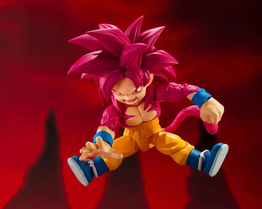 Dragon Ball Daima S.H.Figuarts figurină de acțiune Super Saiyan 4 Son Goku (mini) 8 cm poza produsului
