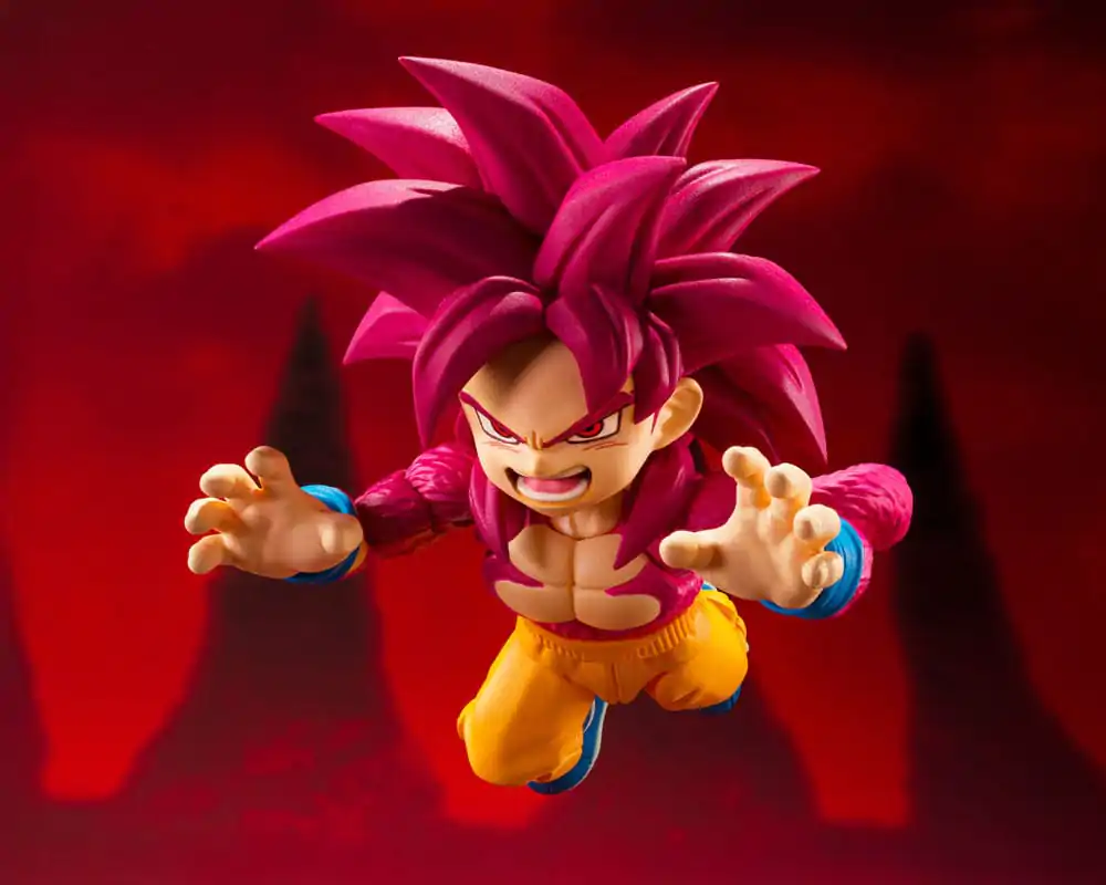 Dragon Ball Daima S.H.Figuarts figurină de acțiune Super Saiyan 4 Son Goku (mini) 8 cm poza produsului