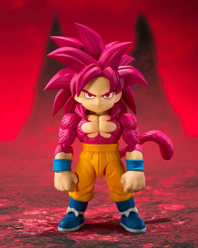 Dragon Ball Daima S.H.Figuarts figurină de acțiune Super Saiyan 4 Son Goku (mini) 8 cm poza produsului