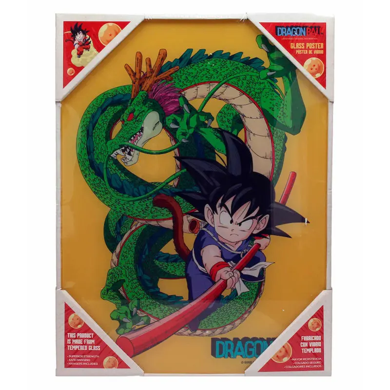 Poster din sticlă Dragon Ball Goku with Shenron poza produsului