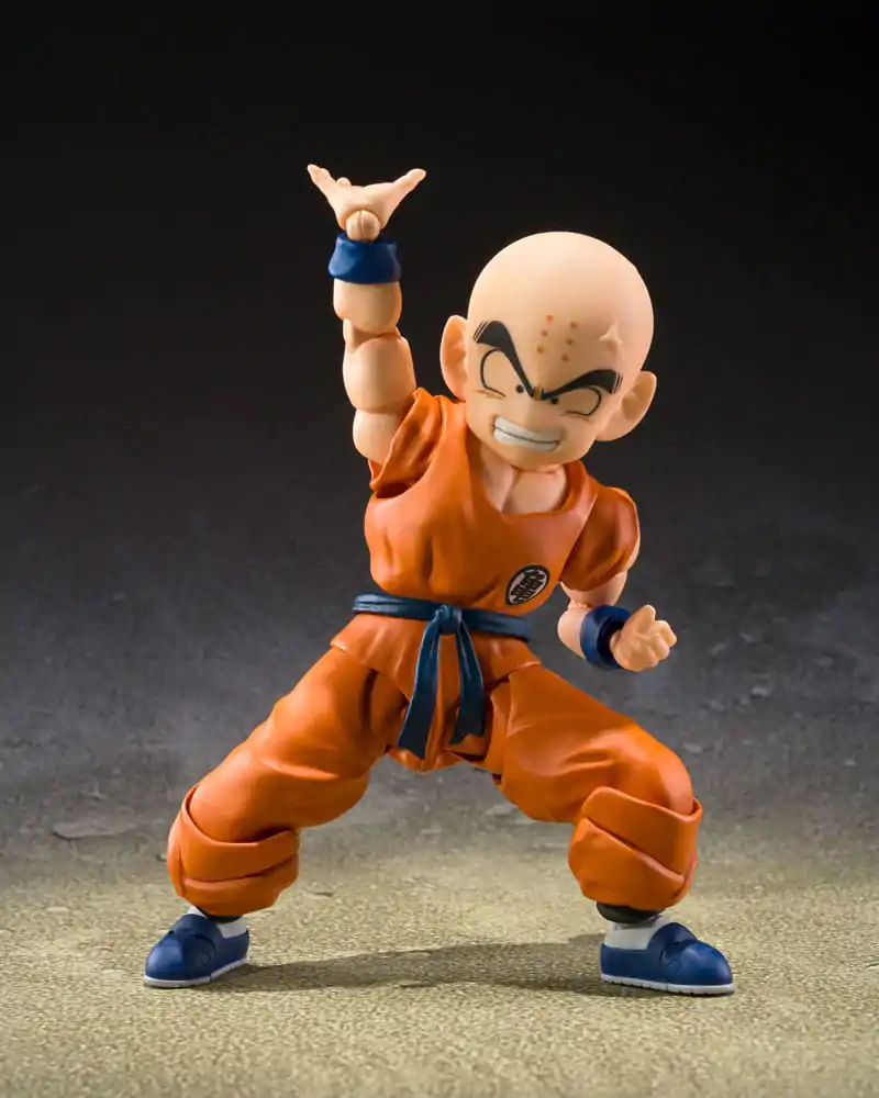 Figurină de acțiune Dragon Ball S.H.Figuarts Krillin, vechiul prieten al lui Son Goku 11 cm poza produsului