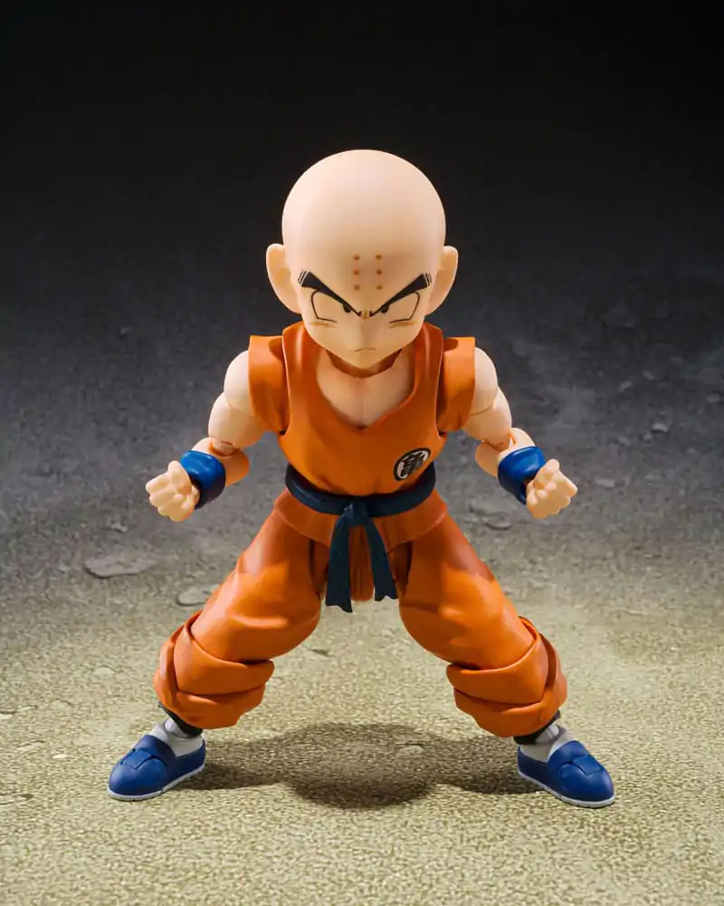 Figurină de acțiune Dragon Ball S.H.Figuarts Krillin, vechiul prieten al lui Son Goku 11 cm poza produsului
