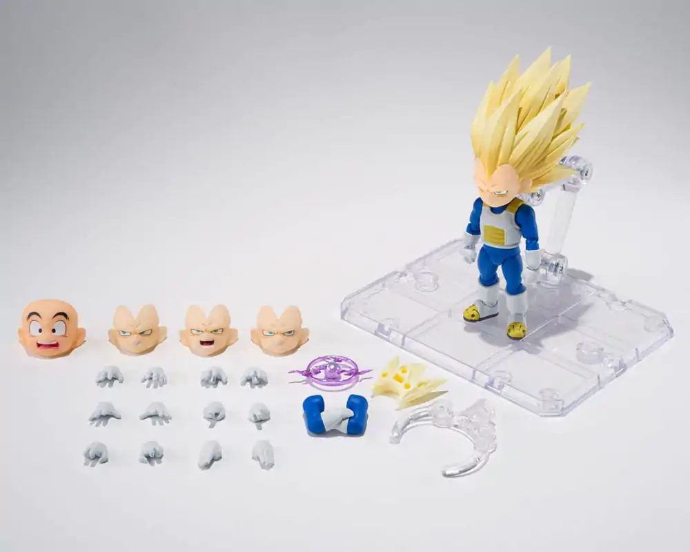 Dragon Ball S.H.Figuarts figurină de acțiune Super Saiyan Level 3 Vegeta (mini) Daima 8 cm poza produsului