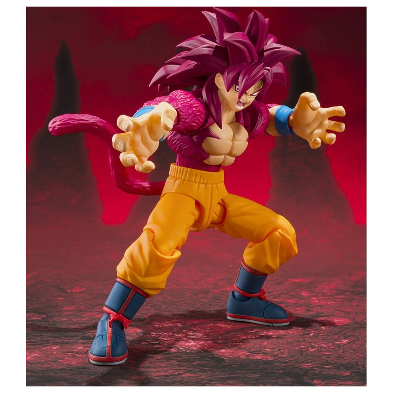 Dragon Ball S.H. Figuarts Figura de actiune Super Saiyan 4 Son Goku -Daima- 15 cm poza produsului