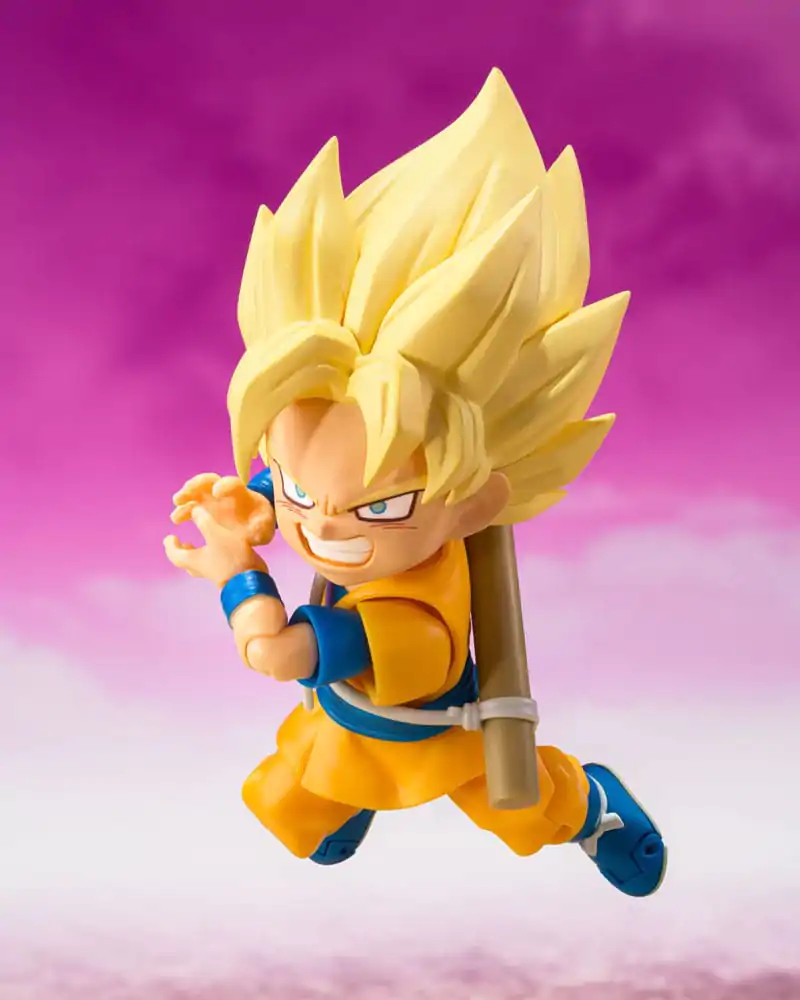 Figurină de acțiune Dragon Ball S.H.Figuarts Super Saiyan Son Goku (mini) Daima 8 cm poza produsului