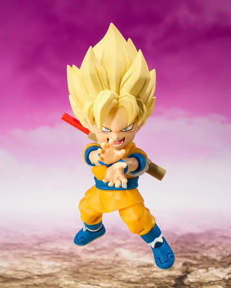 Figurină de acțiune Dragon Ball S.H.Figuarts Super Saiyan Son Goku (mini) Daima 8 cm poza produsului