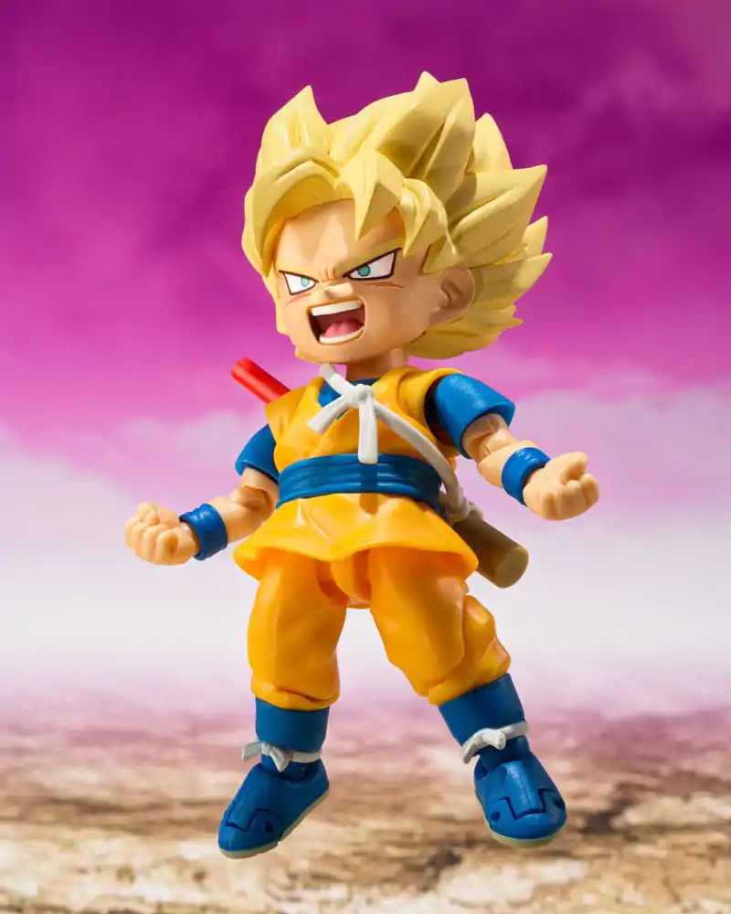 Figurină de acțiune Dragon Ball S.H.Figuarts Super Saiyan Son Goku (mini) Daima 8 cm poza produsului