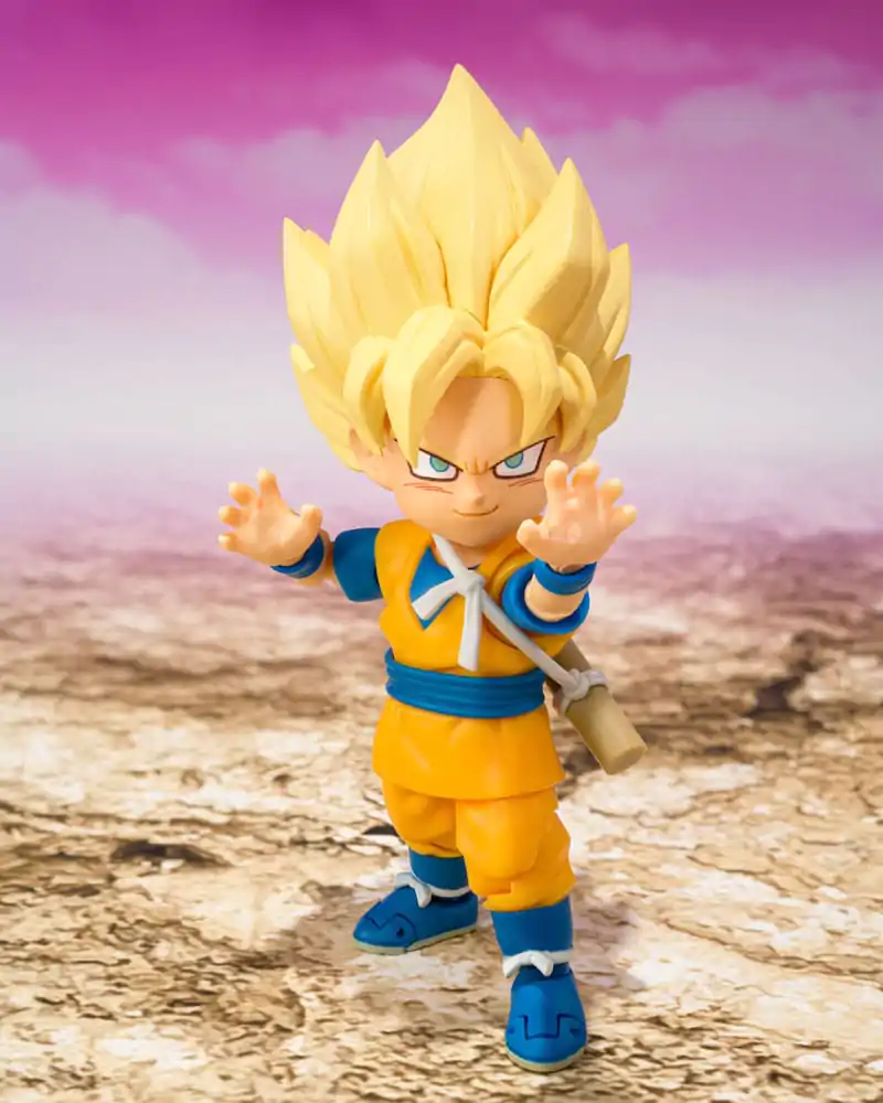 Figurină de acțiune Dragon Ball S.H.Figuarts Super Saiyan Son Goku (mini) Daima 8 cm poza produsului