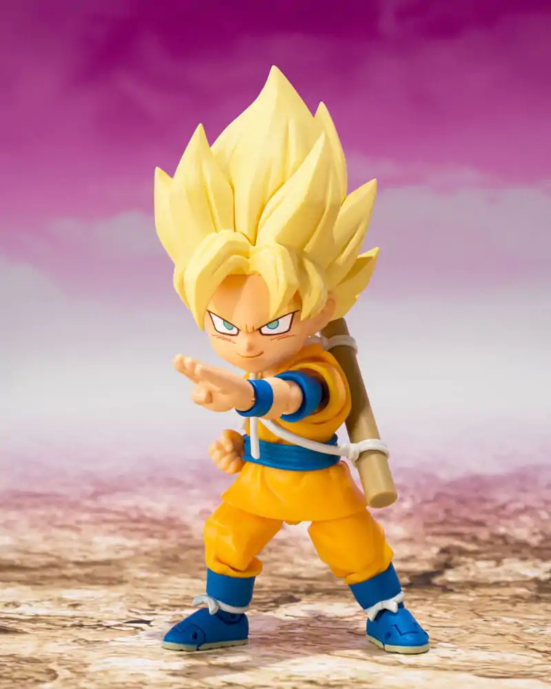 Figurină de acțiune Dragon Ball S.H.Figuarts Super Saiyan Son Goku (mini) Daima 8 cm poza produsului